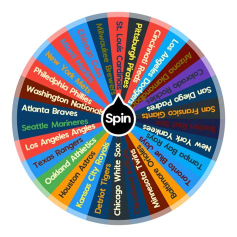 MLB Team Wheel Spinner .